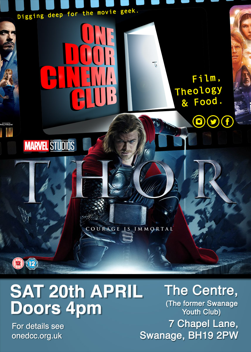 Poster of One Door Cinema Club Event presenting Thor at The Centre, Swanage on 20/04/2019