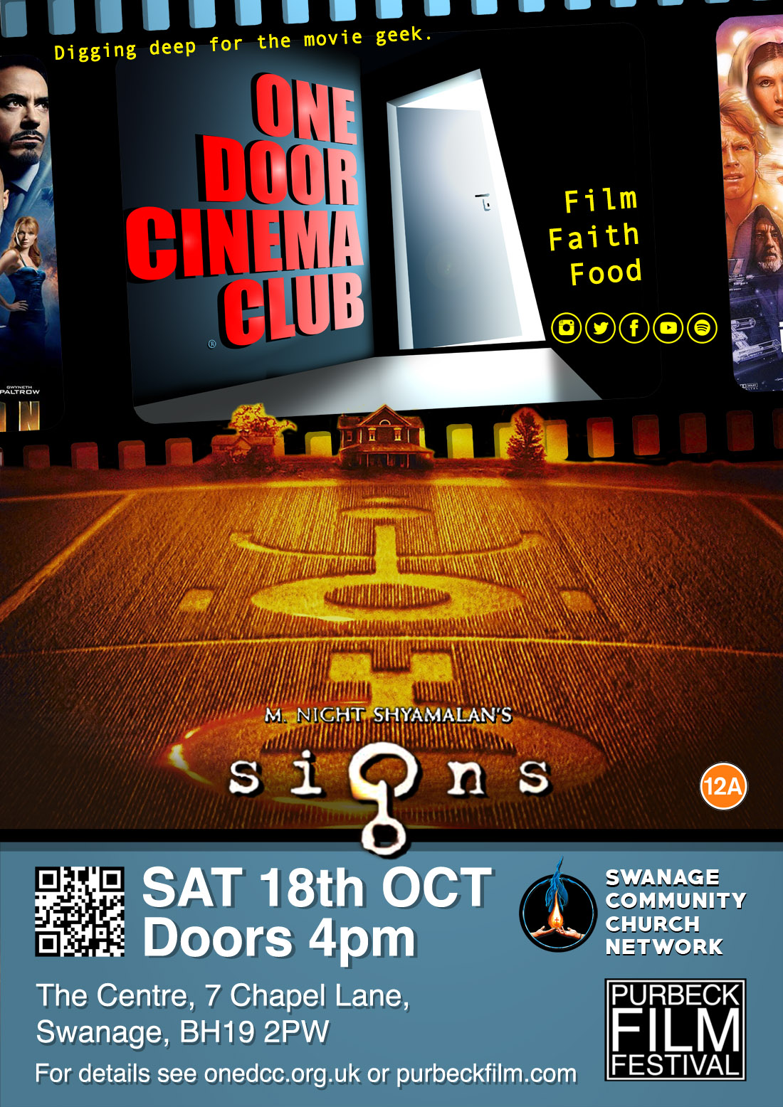 Poster for the One Door Cinema Club event 
